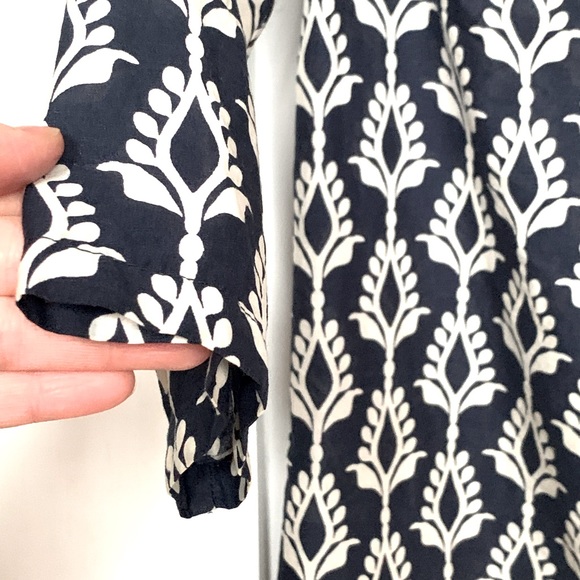 Charter Club Tunic Navy and Cream size petite large - Picture 7 of 9